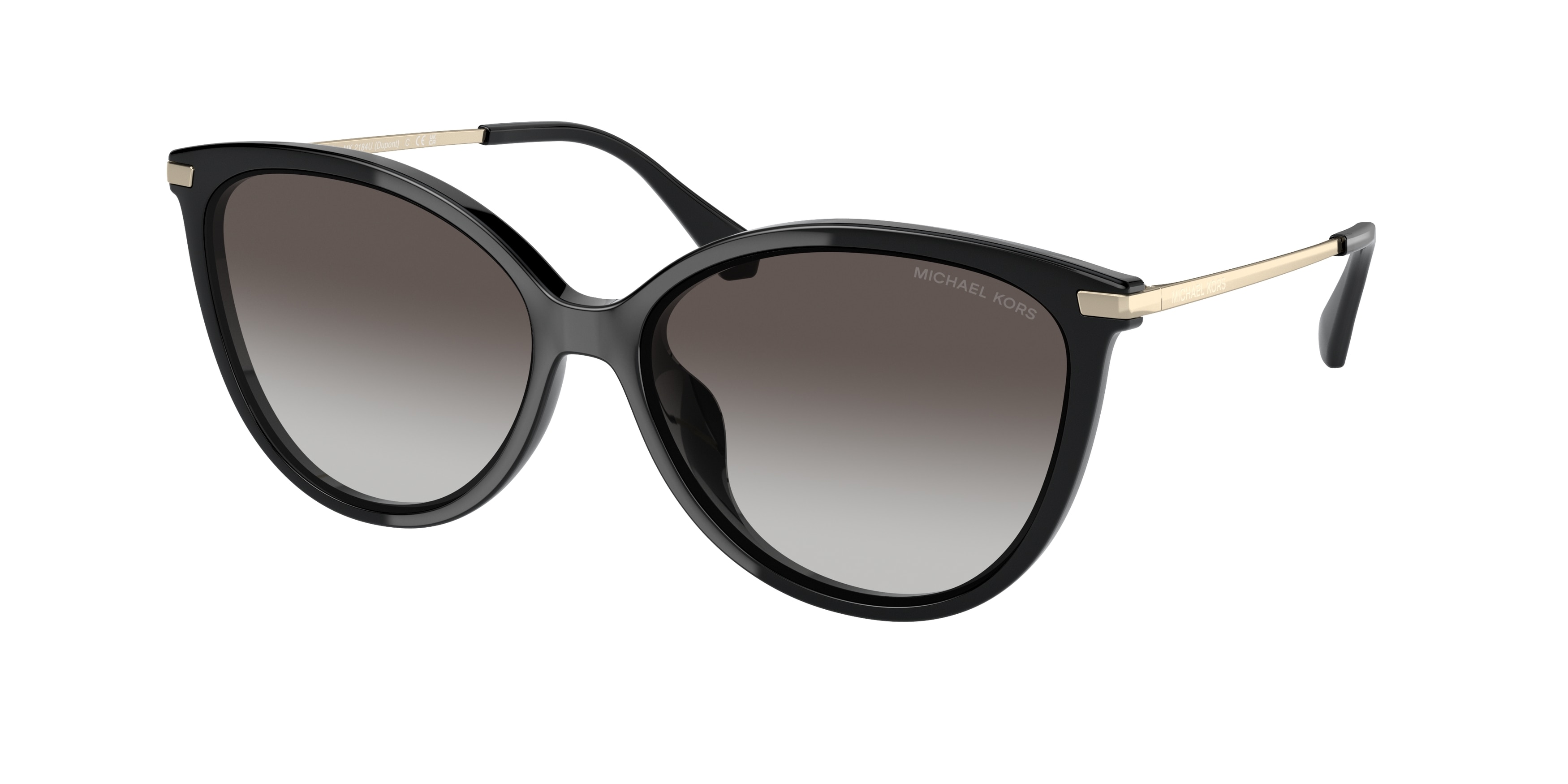 Michael Kors Damen MK2184U Dupont 30058G Sonnenbrillen Injiziert Schwarz Grau Cat Eye Normal Schattiert-image